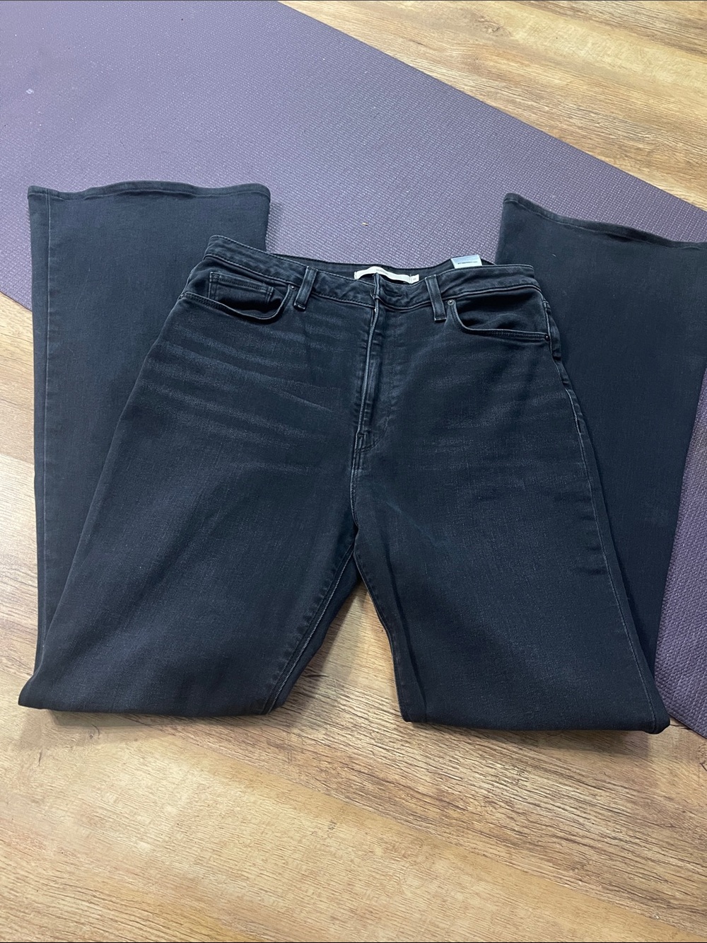Hudson Long Black Jeans - Holly NOI - size 31  34” Length 10” Rise